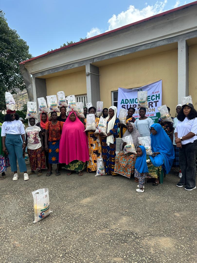 Community group gathered for ASF support distribution